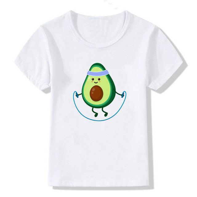 Kids Summer New Cute Vegan Boys Girls T Shirt - Almoni Express