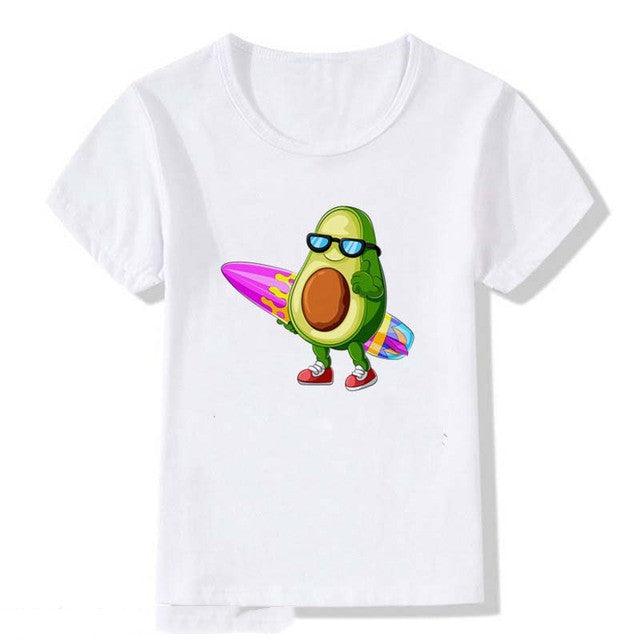 Kids Summer New Cute Vegan Boys Girls T Shirt - Almoni Express