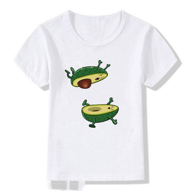 Kids Summer New Cute Vegan Boys Girls T Shirt - Almoni Express