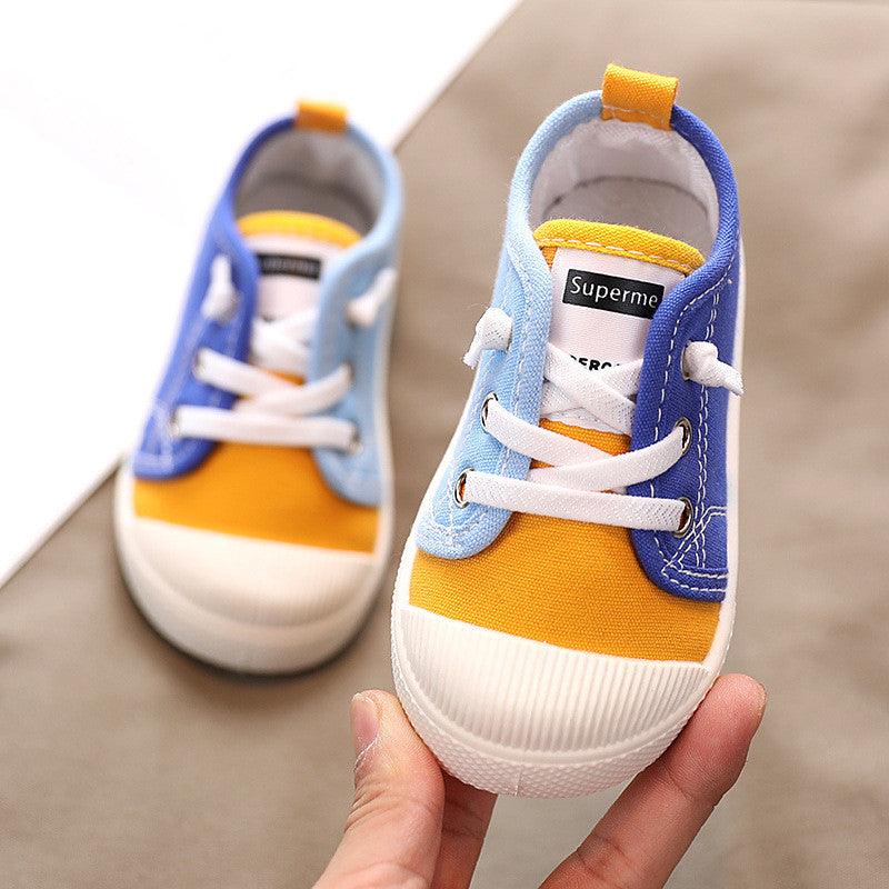 Kindergarten Indoor Shoes Baby Cloth Shoes Children Canvas Shoes - Almoni Express