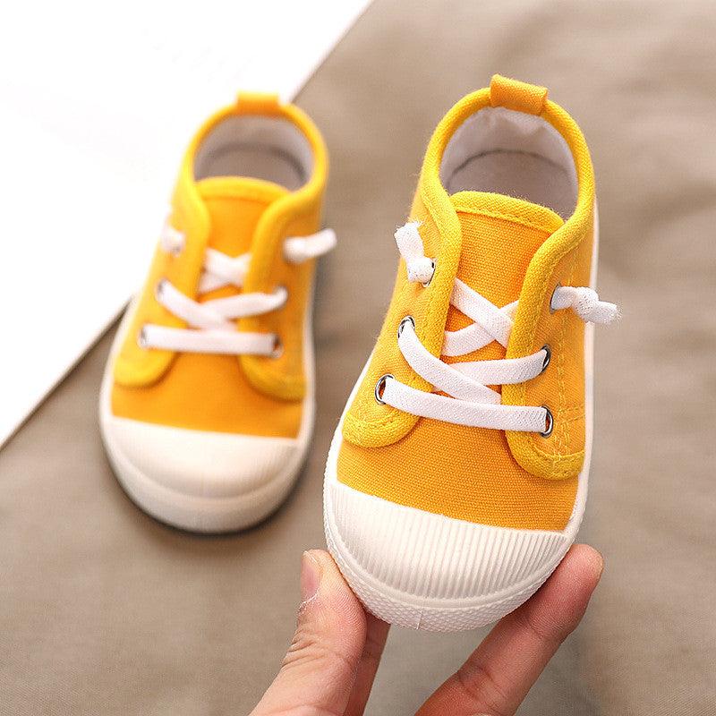 Kindergarten Indoor Shoes Baby Cloth Shoes Children Canvas Shoes - Almoni Express