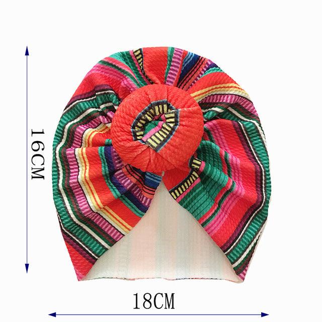 Knot Bow Baby Headbands Toddler Headwraps 6m-18m Baby Turban - Almoni Express