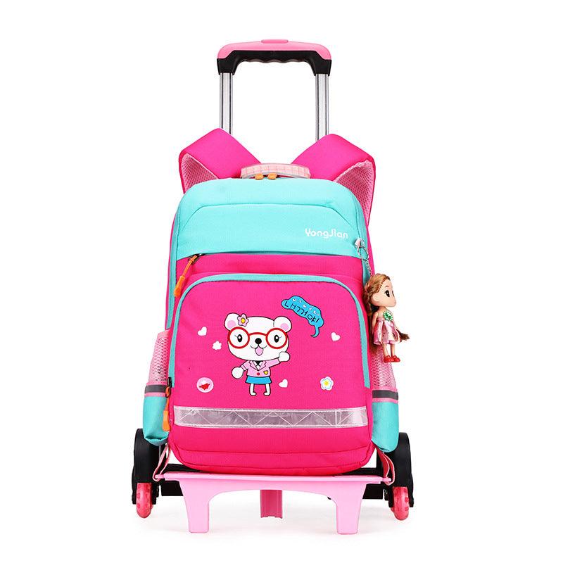 Korean Detachable Trolley Bag For Elementary School Students - Almoni Express