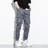 Korean Loose Cotton Sports Cargo Pants - AL MONI EXPRESS