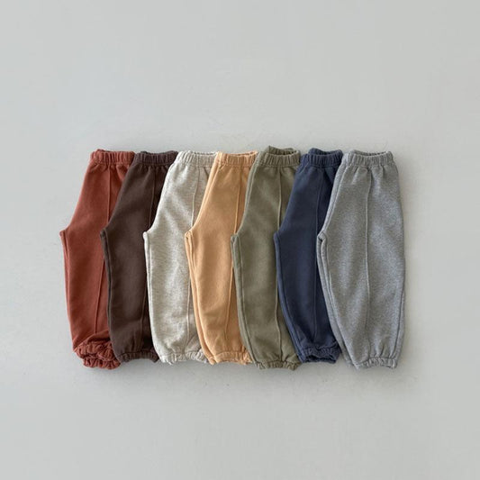 Korean Version Of The Children's Simple Solid Color Casual Pants - Almoni Express