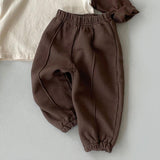 Korean Version Of The Children's Simple Solid Color Casual Pants - Almoni Express