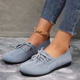 Lace-up Flats Women Fashion Breathable Lazy Mesh Shoes - AL MONI EXPRESS