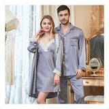 Ladies Lace Suspender Nightgown Couple Pajamas - Almoni Express