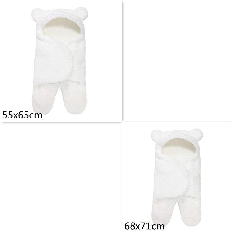 Lamb Plush Sleeping Bag Newborn Baby Swaddling Quilt - Almoni Express