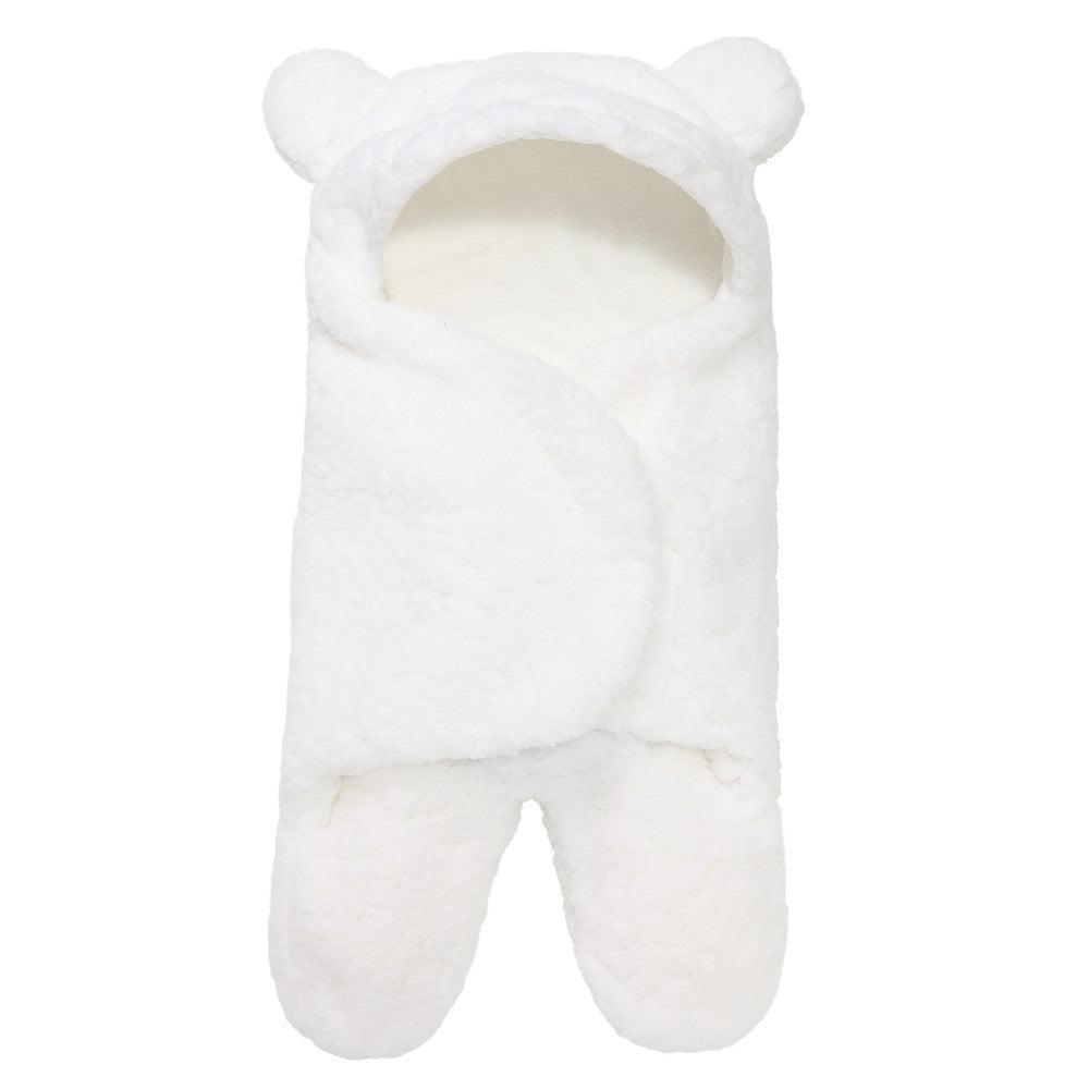 Lamb Plush Sleeping Bag Newborn Baby Swaddling Quilt - Almoni Express