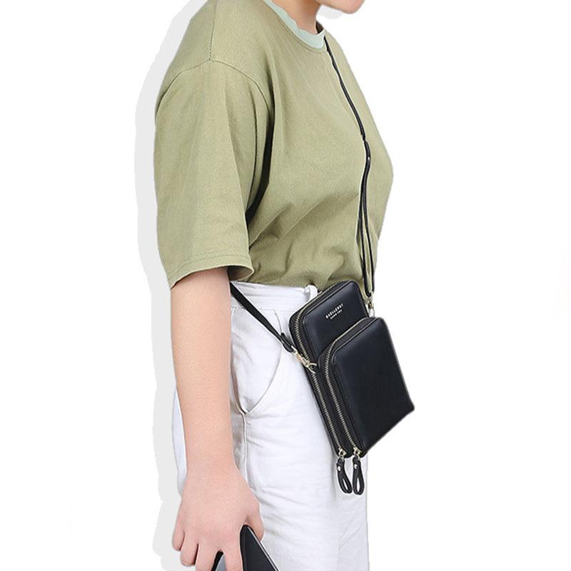 Large Capacity Crossbody Shoulder Bags For Women Fashion Zipper Mobile Phone Bag - AL MONI EXPRESS