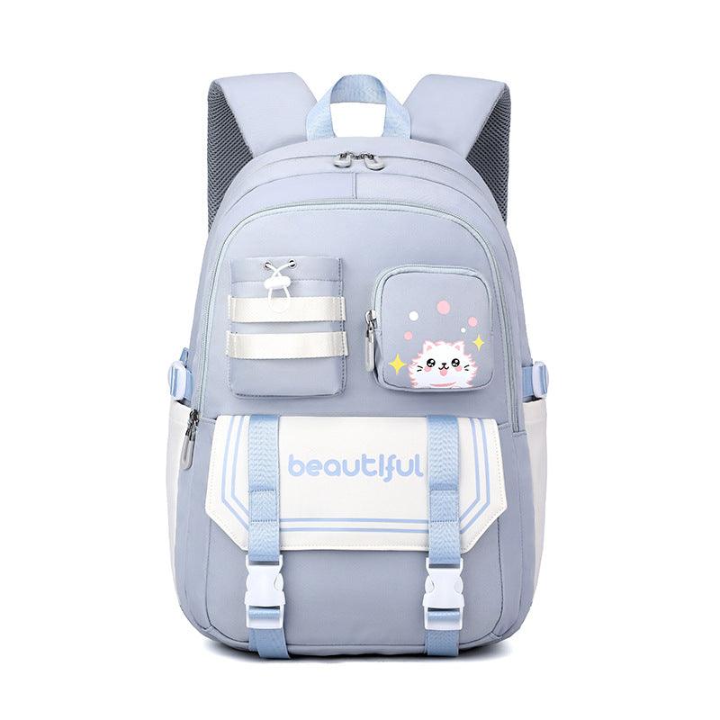 Large Capacity Schoolbag For Primary School Girls Cute - Almoni Express