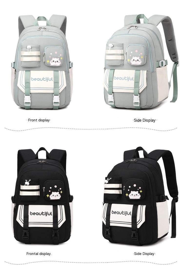 Large Capacity Schoolbag For Primary School Girls Cute - Almoni Express