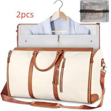 Large Capacity Travel Duffle Bag Women's Handbag Folding Suit Bag Waterproof Clothes Totes - AL MONI EXPRESS