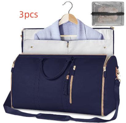 Large Capacity Travel Duffle Bag Women's Handbag Folding Suit Bag Waterproof Clothes Totes - AL MONI EXPRESS