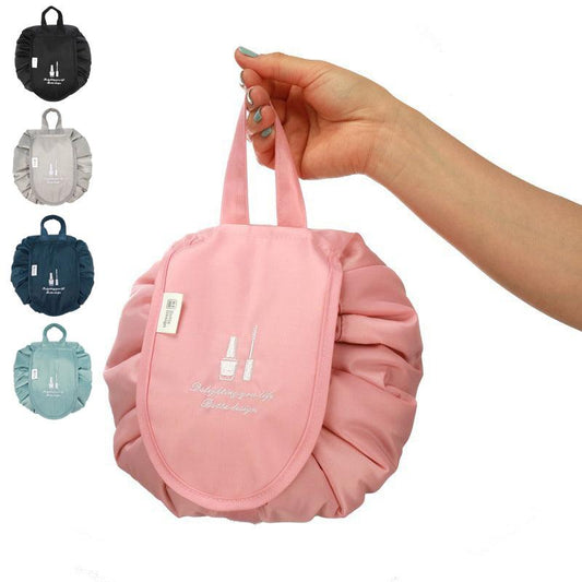 Lazy Makeup Bags Travel Home Large Capacity Waterproof Portable Storage Drawstring Bag Makeup Wash Bag - AL MONI EXPRESS