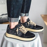 Leisure Denim Board Shoes Men Lace-up Flats Skateboard - AL MONI EXPRESS