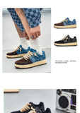 Leisure Denim Board Shoes Men Lace-up Flats Skateboard - AL MONI EXPRESS