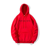 Letter Printed Men's And Women's Hoodie Plush Casual Coat - AL MONI EXPRESS