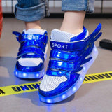 Lights up, children's sneakers, glitter shoes - Almoni Express