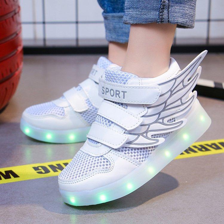 Lights up, children's sneakers, glitter shoes - Almoni Express