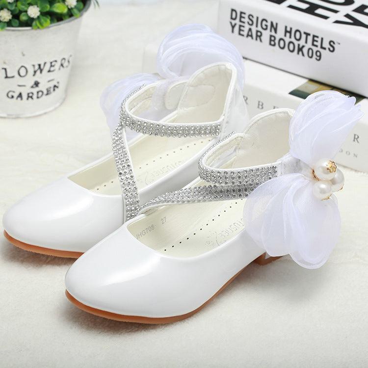 Little High-heeled Big Kids Princess Shoes - Almoni Express