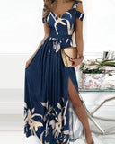 Long Floor Length Elegant Greek Style Pleated Dress - Almoni Express