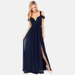 Long Floor Length Elegant Greek Style Pleated Dress - Almoni Express