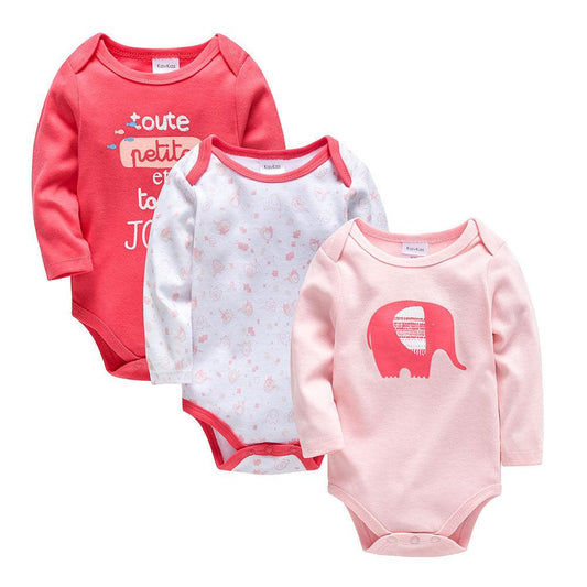 Long sleeve baby clothes cartoon newborn clothes - Almoni Express