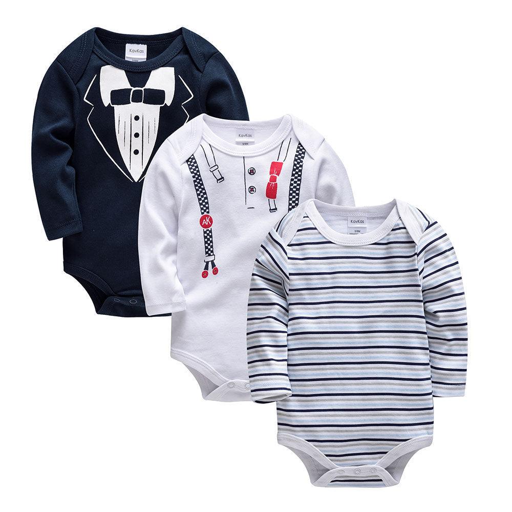 Long sleeve baby clothes cartoon newborn clothes - Almoni Express