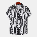 Loose Fashion Short Sleeve Printed Shirt - AL MONI EXPRESS