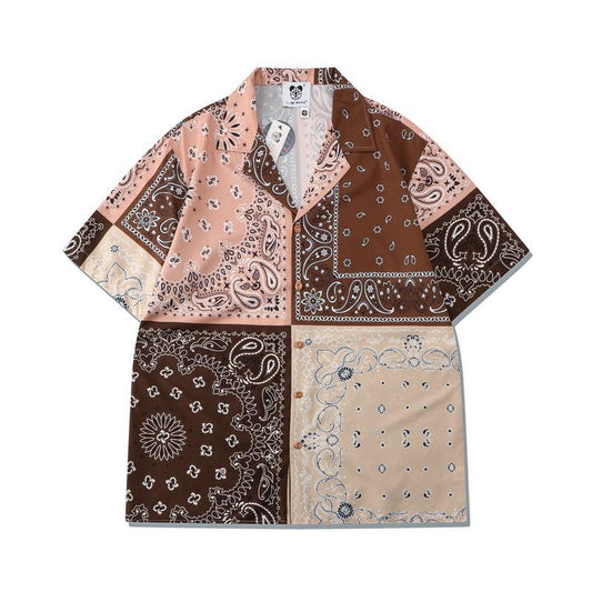 Loose Shirt Suit Digital Printing Leisure Suit For Men - AL MONI EXPRESS