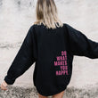 Loose Sport Hoodie Do What Makes You Happy Print Sweatshirt Hooded Clothing - AL MONI EXPRESS