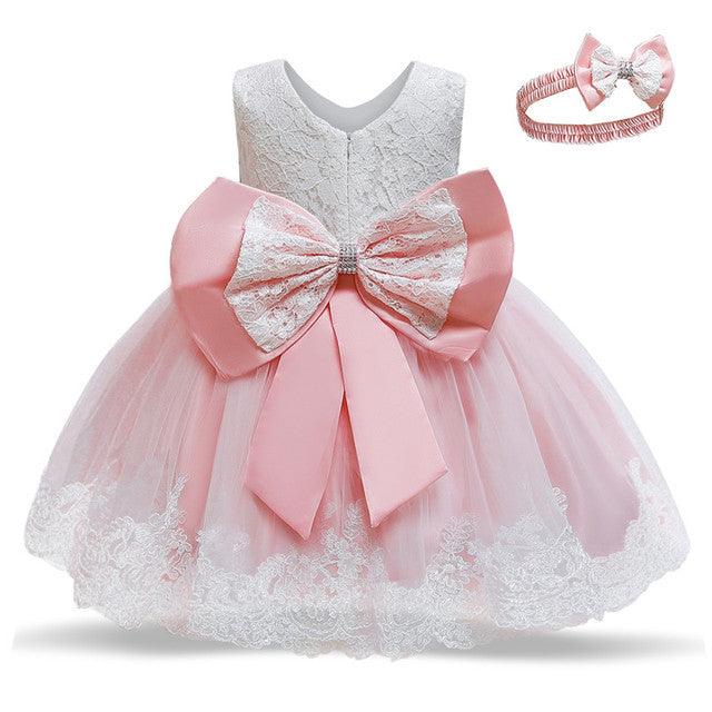 M Baby Girl Year Birthday Dress Newborn Christening Gown - Almoni Express