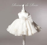 Maggie baby girl baby banquet Wedding Dress Skirt Girl Flower Princess Wedding Dress Dress Tutu - Almoni Express