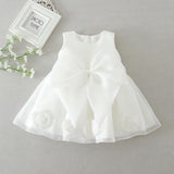 Maggie baby girl baby banquet Wedding Dress Skirt Girl Flower Princess Wedding Dress Dress Tutu - Almoni Express