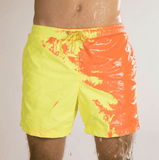 Magical Change Color Beach Shorts Summer Men Swimming Trunks Swimwear Swimsuit Quick Dry bathing shorts Beach Pant - Almoni Express