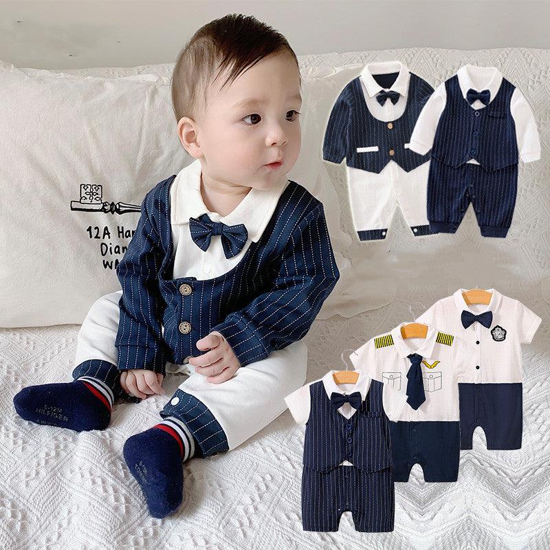 Male Baby Full Moon Dress One Hundred Days Banquet One-year-old Suit - Almoni Express