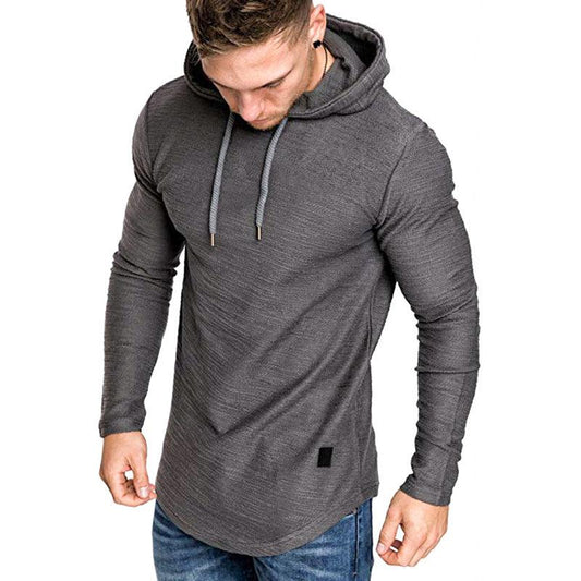 Men Hoodie Sweatshirt Casual Long Sleeve Slim Tops Gym T-shir - AL MONI EXPRESS