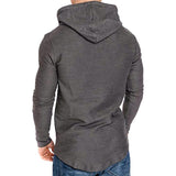 Men Hoodie Sweatshirt Casual Long Sleeve Slim Tops Gym T-shir - AL MONI EXPRESS