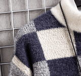 Men Round Neck Sweater Knitting Undercoat - Almoni Express