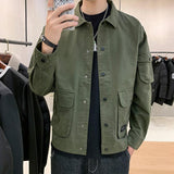 Men's Casual Clothes Autumn Coat Men Autumn Korean Trend Tooling Jacket Men - AL MONI EXPRESS