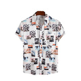 Men's Casual High Street Hawaiian Flower Shirt Full Print - AL MONI EXPRESS