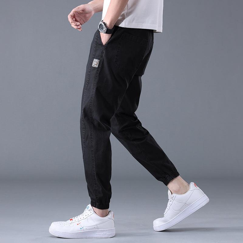 Men's Casual Loose Drawstring Pants Sports Trendy And Versatile - Almoni Express