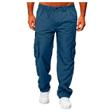 Men's Casual Multi-pocket Loose Straight Cargo Pants - AL MONI EXPRESS