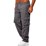 Men's Casual Multi-pocket Loose Straight Cargo Pants - AL MONI EXPRESS