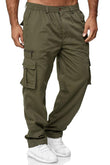 Men's Casual Multi-pocket Loose Straight Cargo Pants - AL MONI EXPRESS