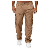 Men's Casual Multi-pocket Loose Straight Cargo Pants - AL MONI EXPRESS