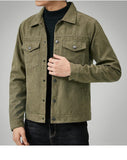 Men's Casual Suede Brushed Fabric Youth Fashion British Style Jacket - AL MONI EXPRESS