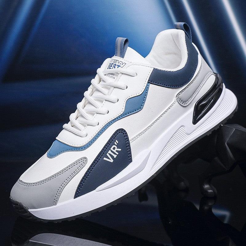 Men's Color Block Mesh Shoes Fashion Casual Lace-up Sneakers Outdoor Breathable Running Sports Shoes - AL MONI EXPRESS